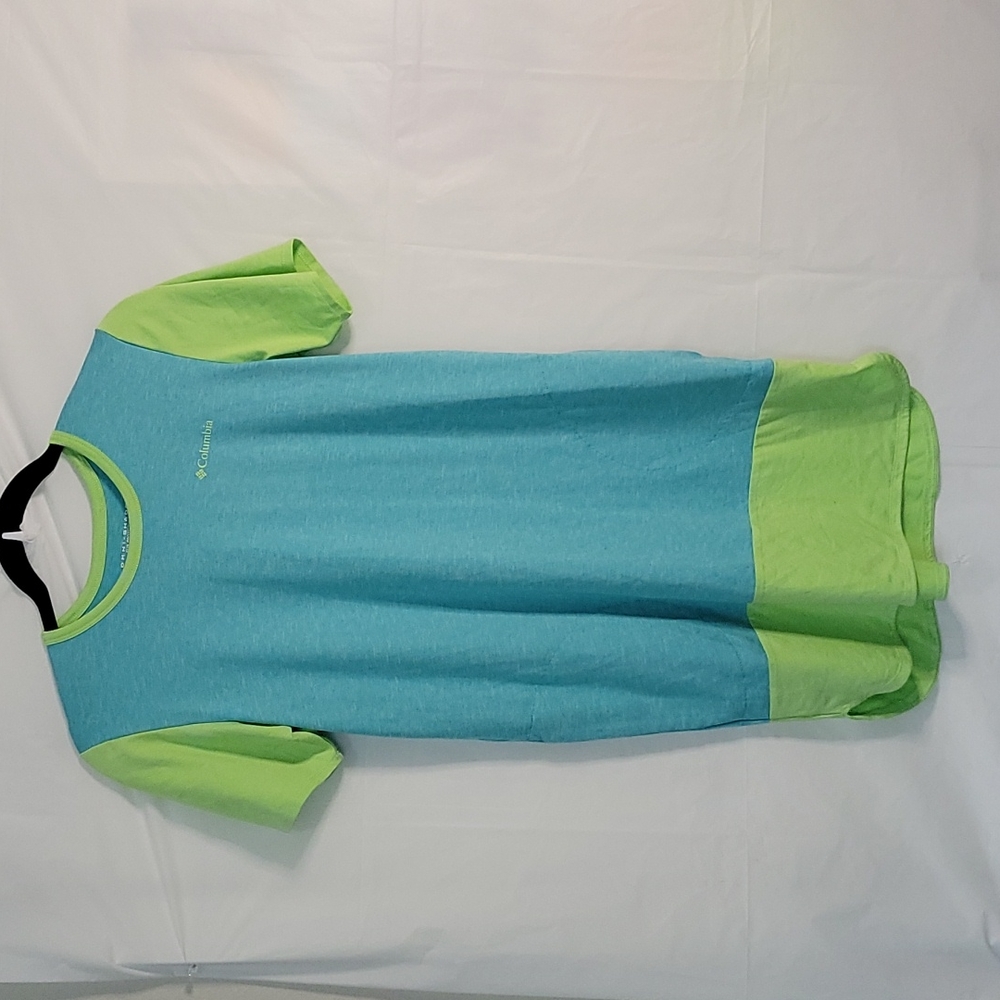 Columbia Omni-Shade Sun Protection Tunic Women's Size Large 💙💚